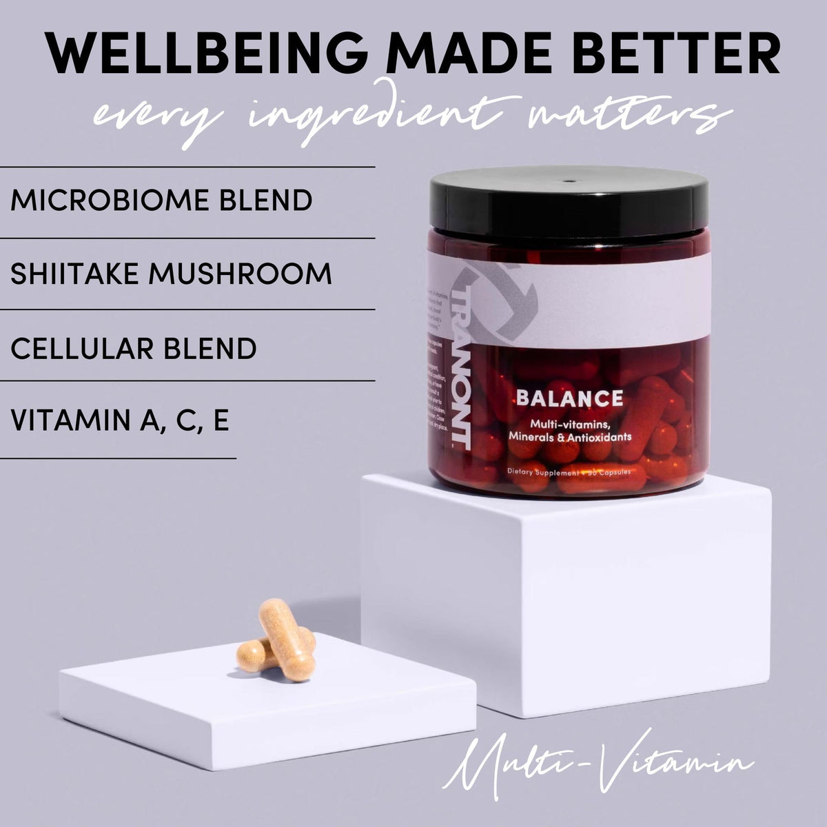 Tranont Balance Multi-Mineral & Vitamin Capsules - 90 Count - image 4