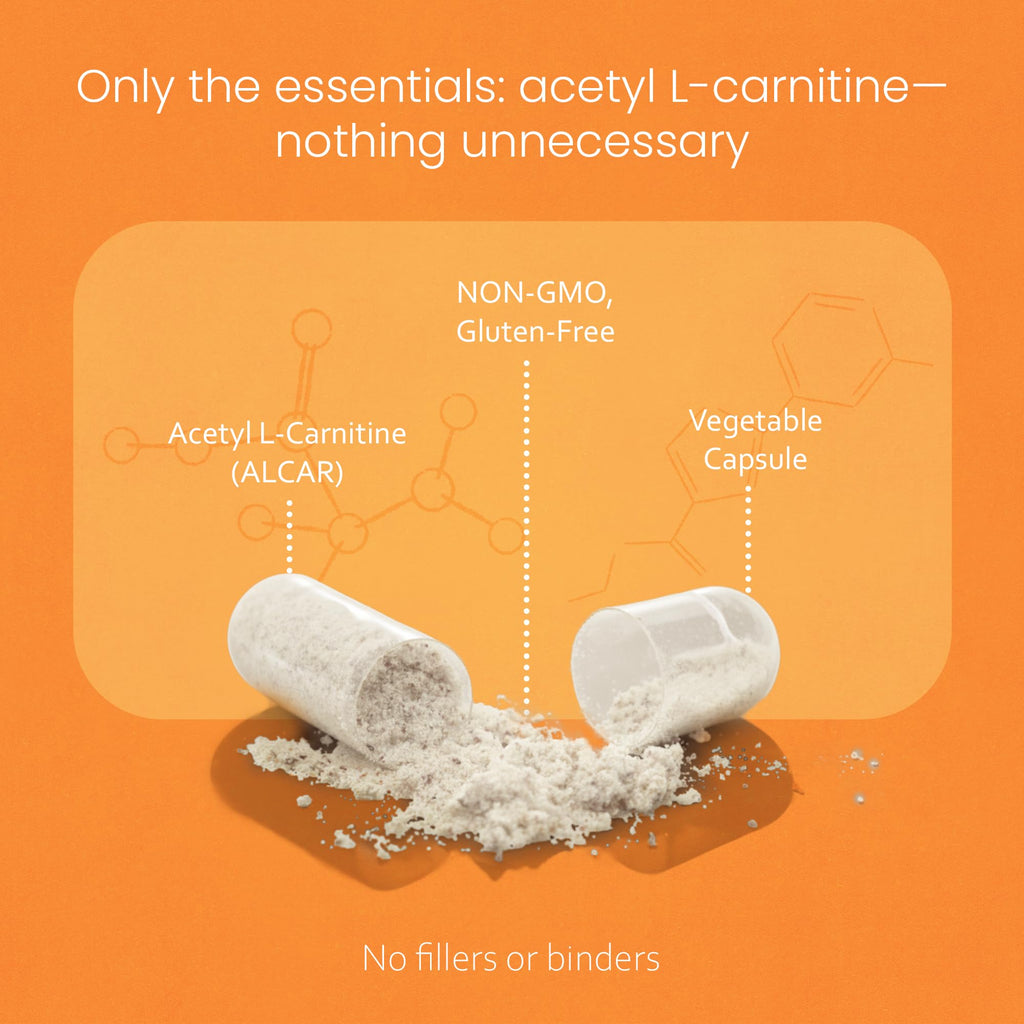 NaturaLife Labs Acetyl L-Carnitine 1500 mg - 100 Capsules - image 3