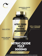 Carlyle Nitric Oxide Supplement 3000mg - 120 Capsules - image 4