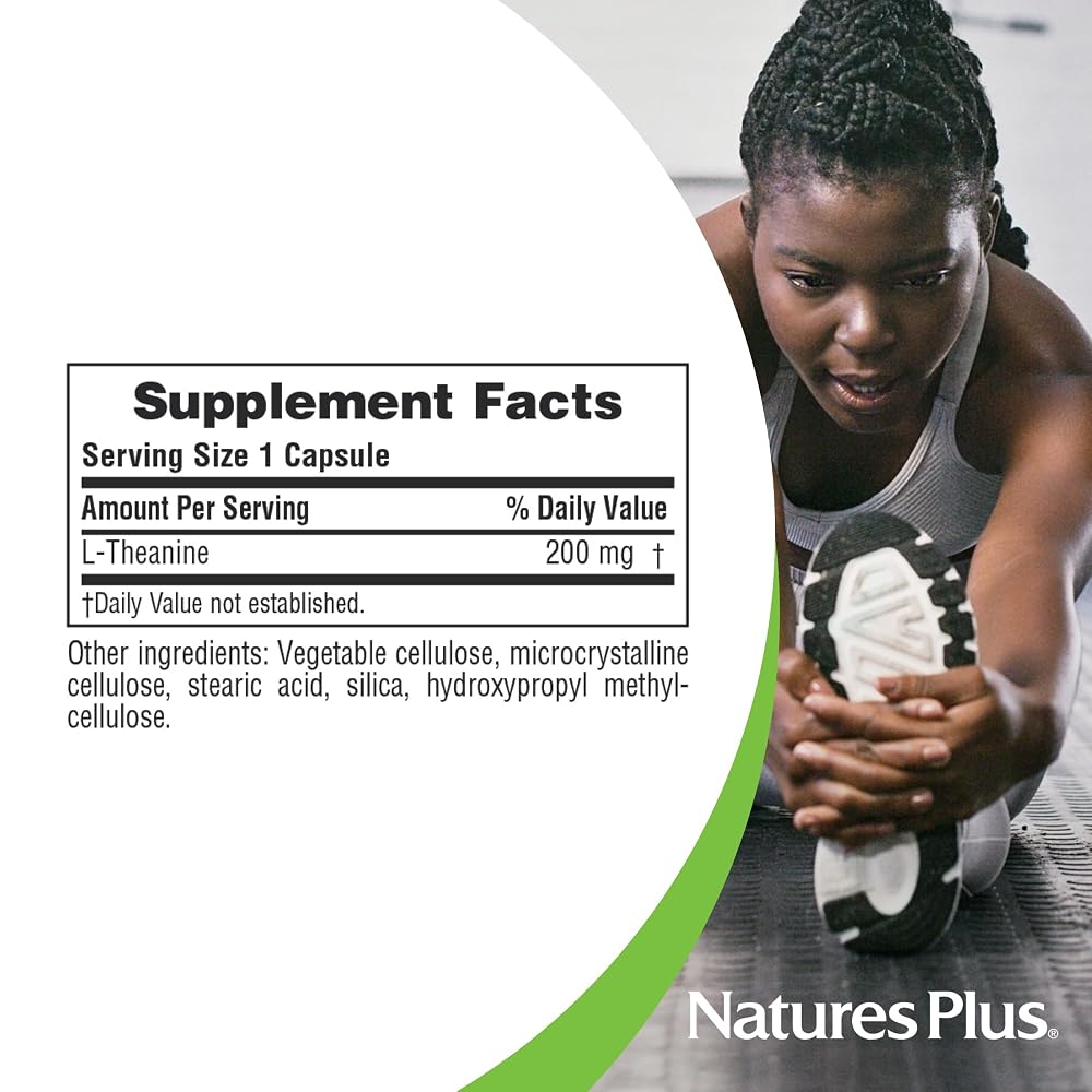 NaturesPlus PRO L-Theanine 200 mg - 60 Capsules - image 4