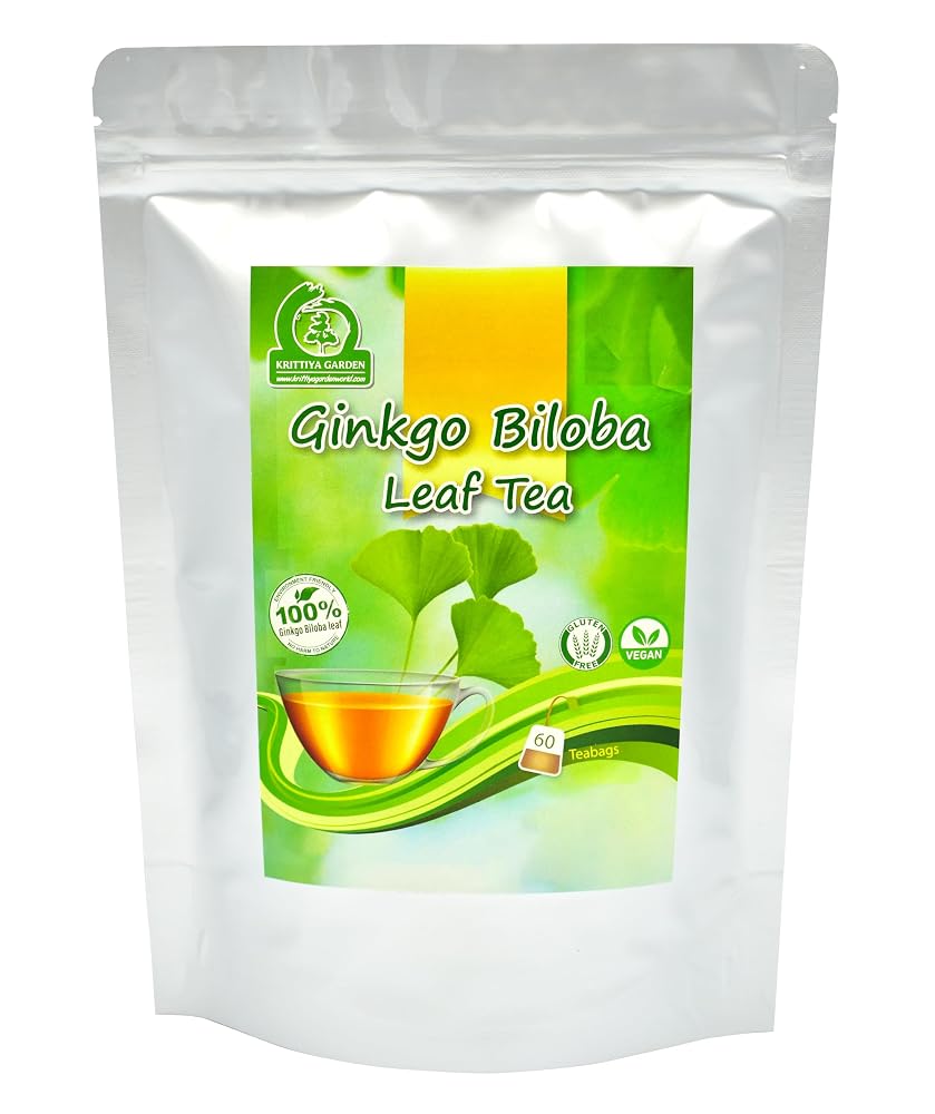 Krittiya Garden Ginkgo Biloba Leaf Tea - 60 Teabags