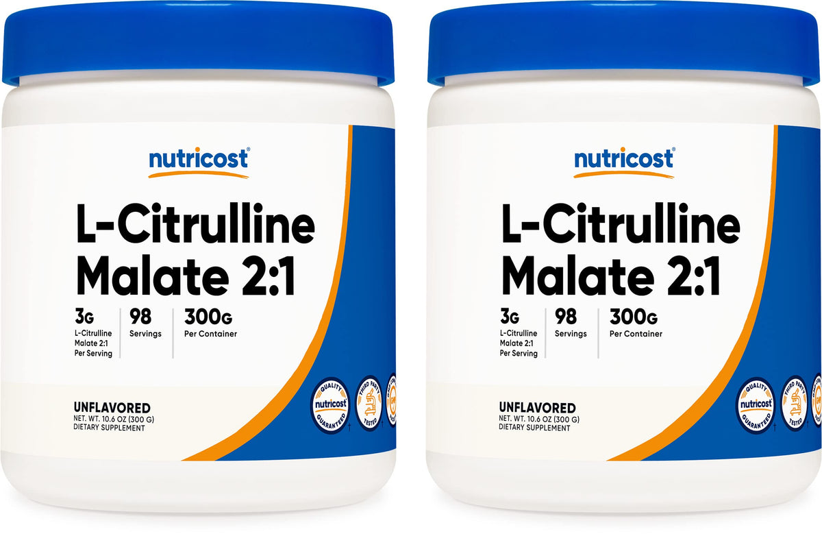 Nutricost L-Citrulline Malate Powder 2:1 - 2 Pack