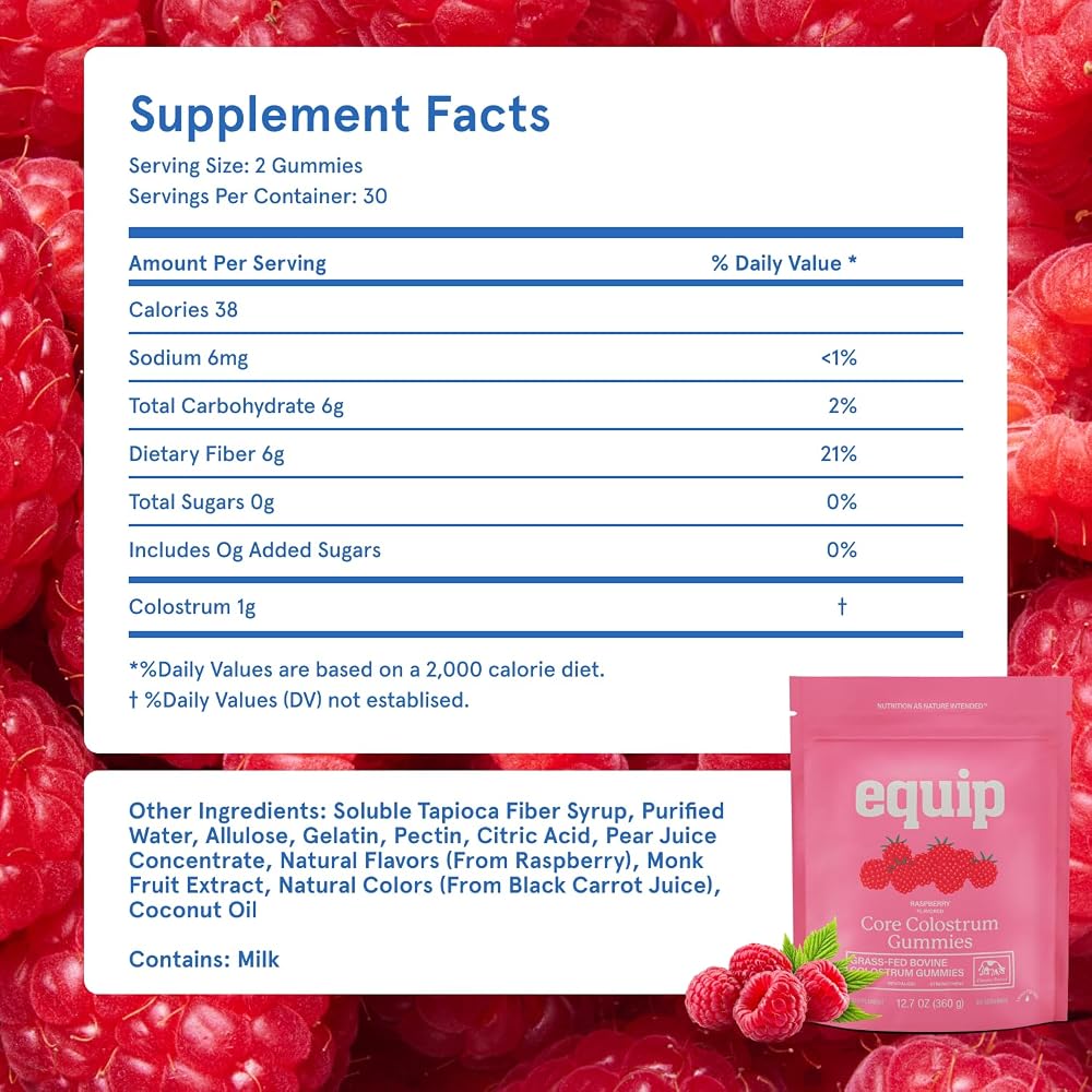 Equip Foods Core Bovine Colostrum Powder - Grass Fed Bovine Colostrum