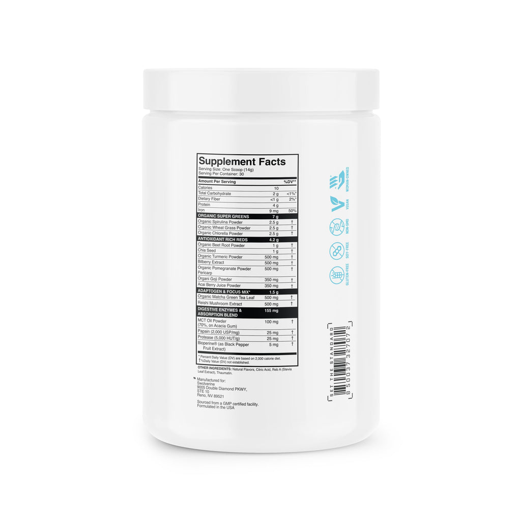 Swolverine Greens & Reds Super Greens and Reds Powder - 30 Servings - image 4