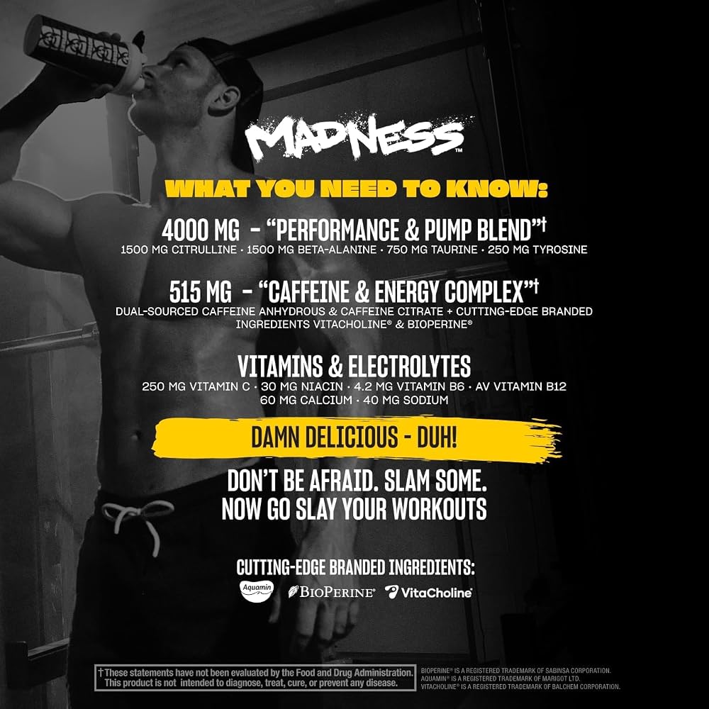 Mutant Madness Ultra-Concentrated Pre-Workout Powder - 30 Servings - image 4