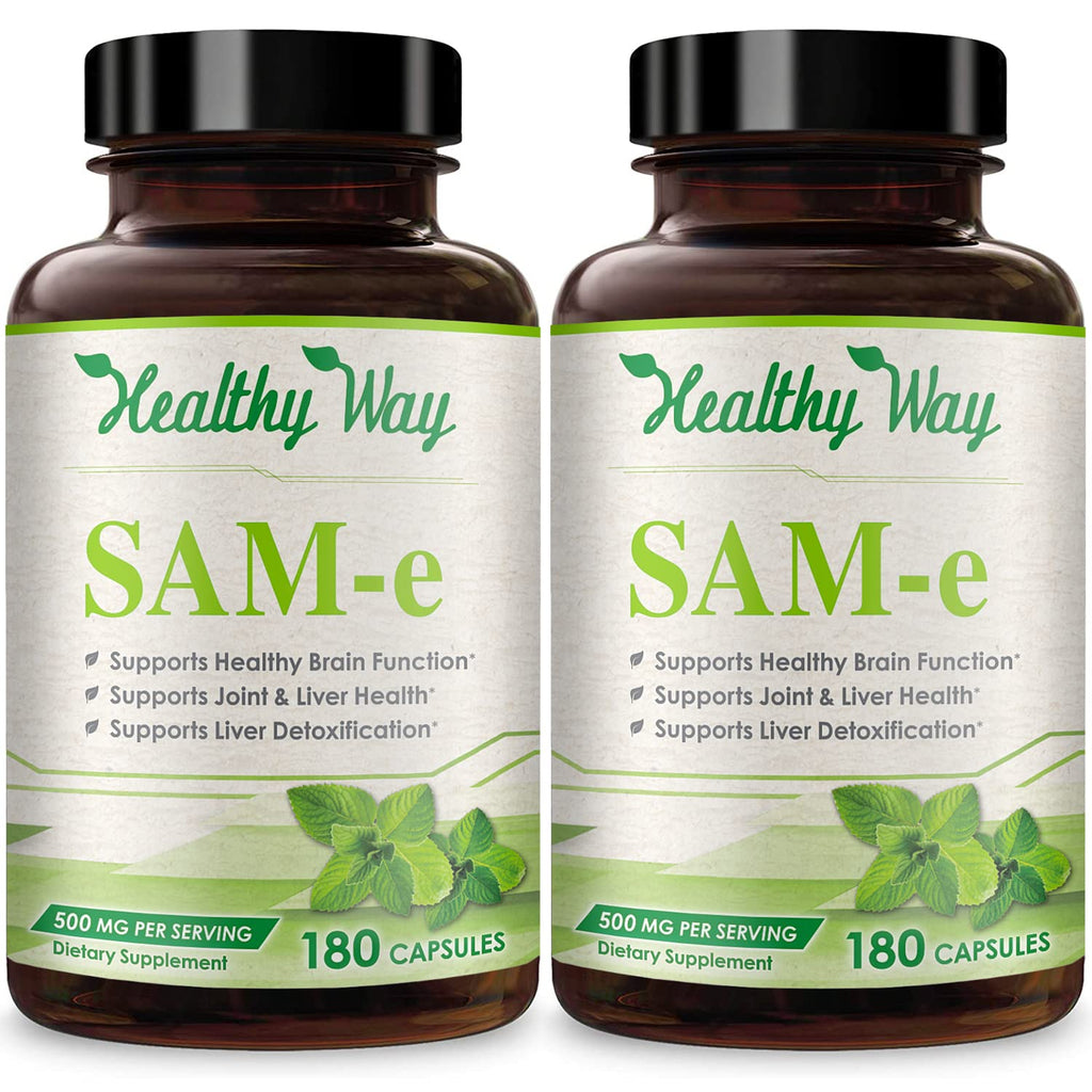HealthyWayRx 500mg SAM-e Supplement - High Strength 500mg