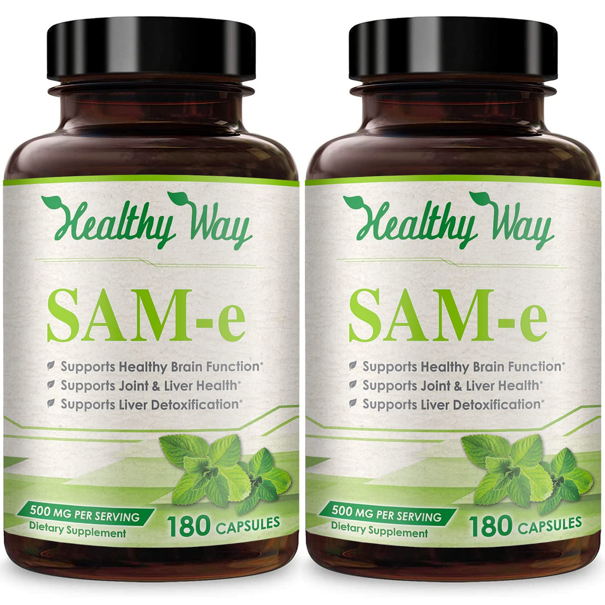HealthyWayRx 500mg SAM-e Supplement - High Strength 500mg
