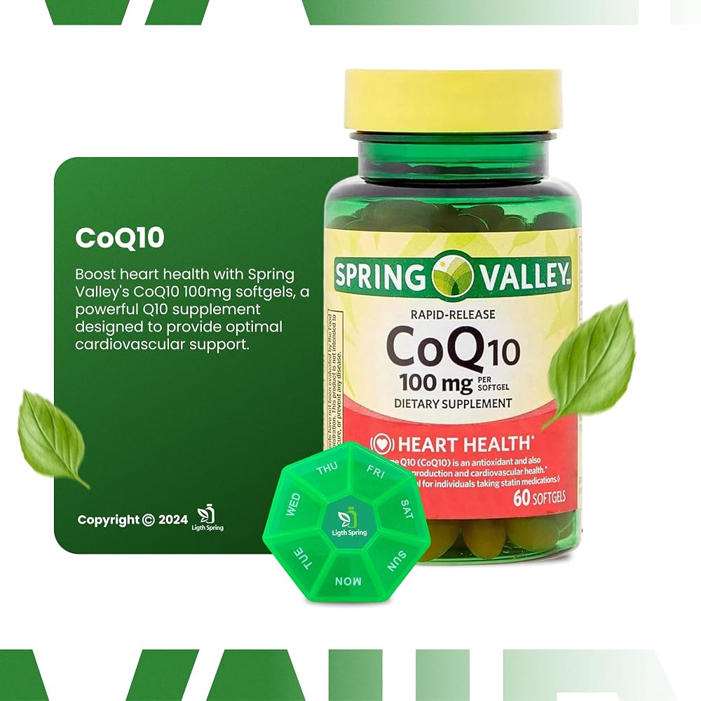 LightSpring Rapid-Release CoQ10 100 mg Heart Health - 60 Softgels - image 4