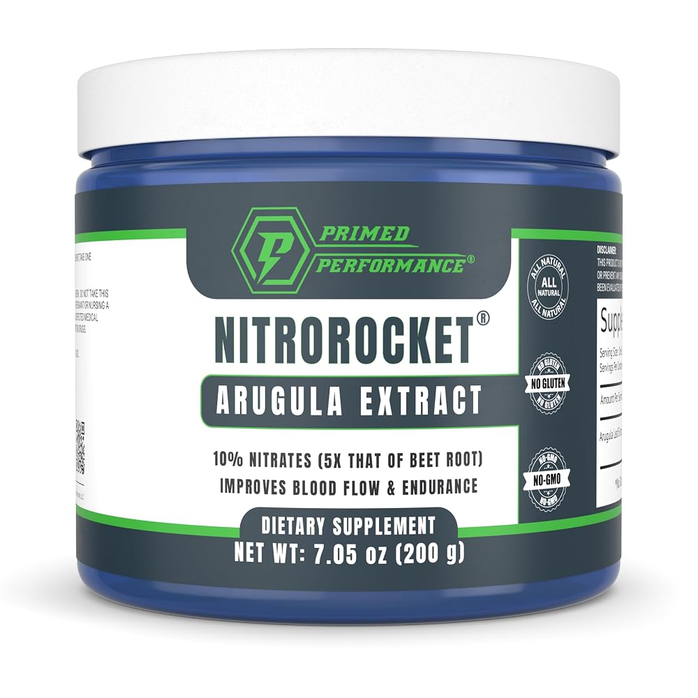 Primed Performance NitroRocket® Plant-Based Nitric Oxide Powder