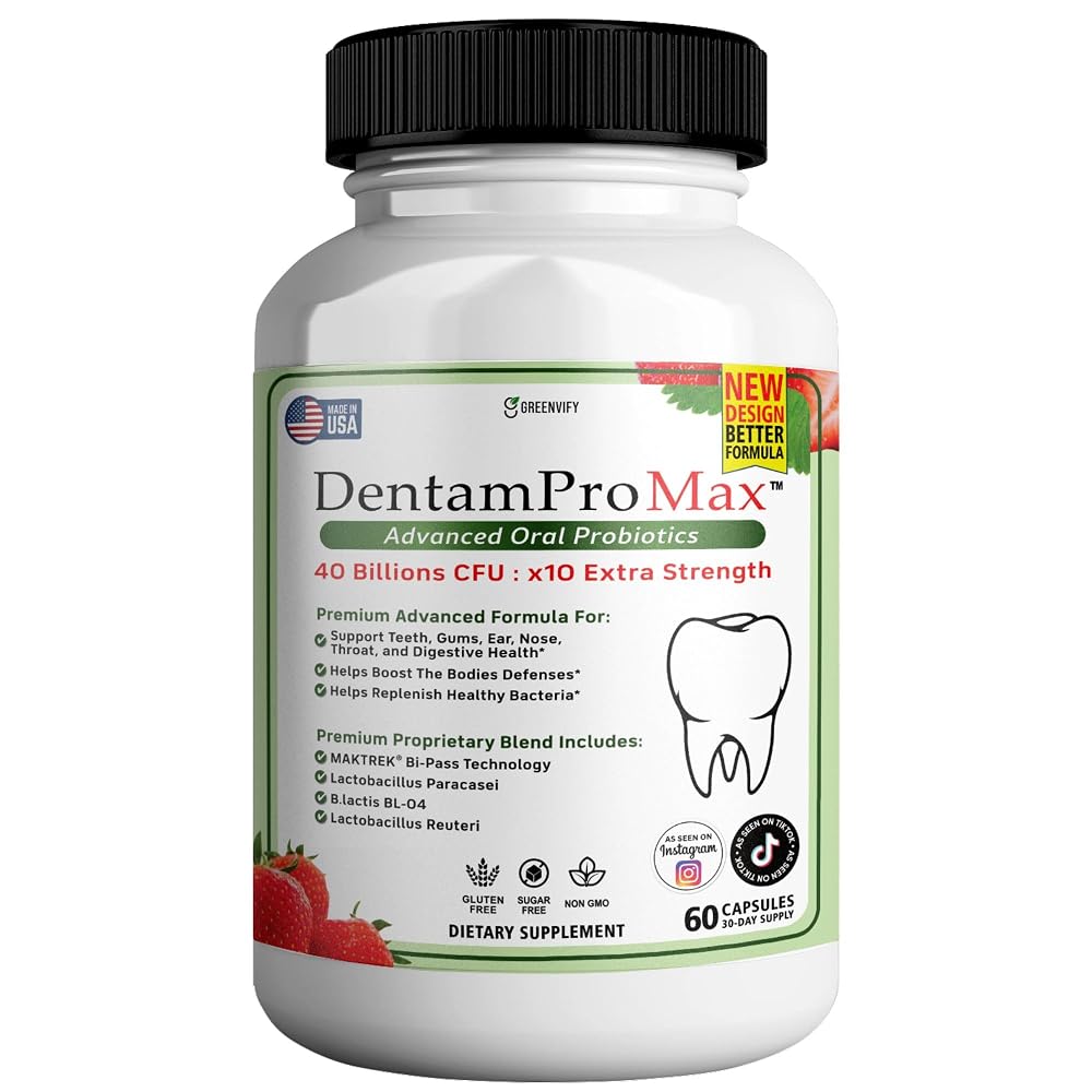 GREENVIFY DentamPro Max Fresh Breath Probiotics - 60 Capsules