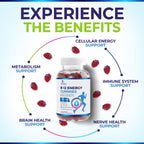Nature's Nutrition Vitamin B12 Energy Gummies - 4500 mcg Extra