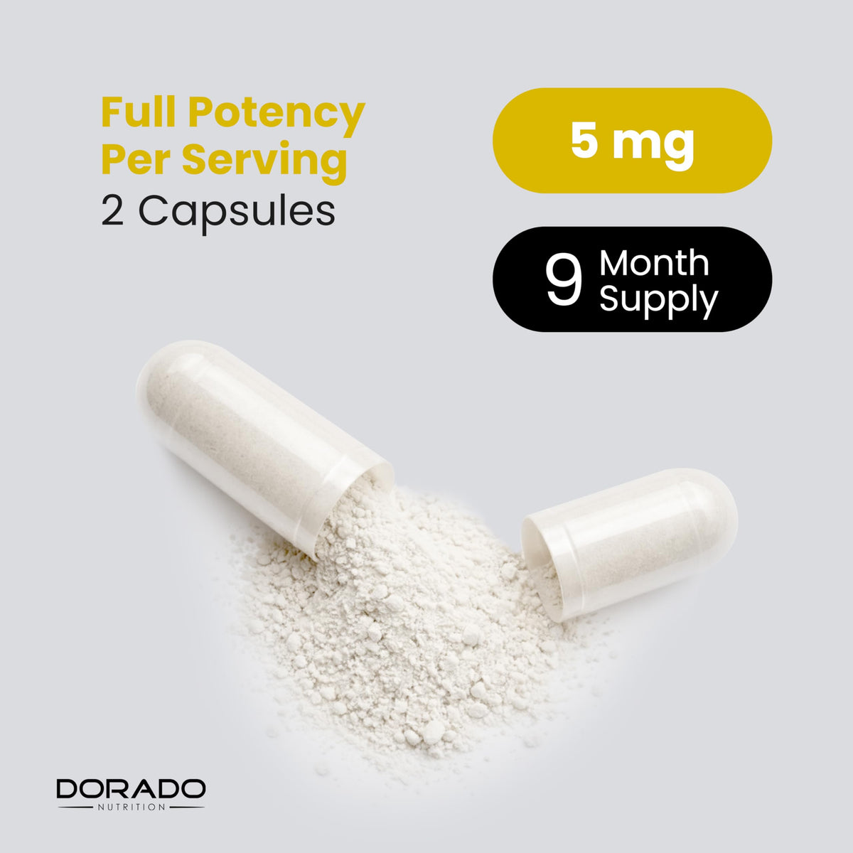 DORADO NUTRITION Yohimbine HCL 5mg - 270 Capsules - image 9