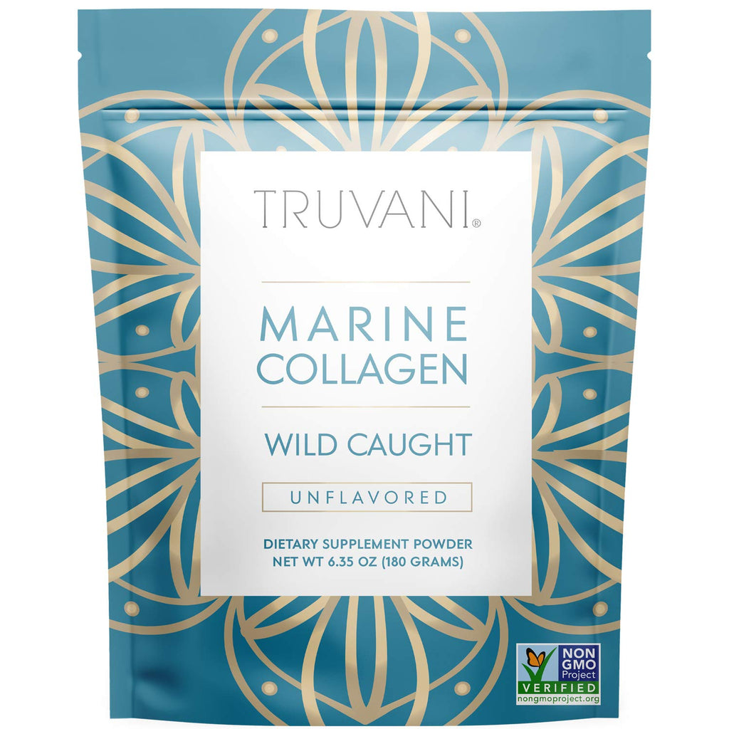 Truvani Wild Caught Hydrolyzed Marine Collagen Powder - 15 Servings