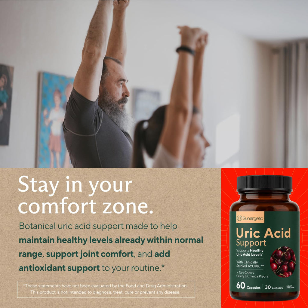 Sunergetic Uric Acid Support Supplement - 60 Capsules - image 5