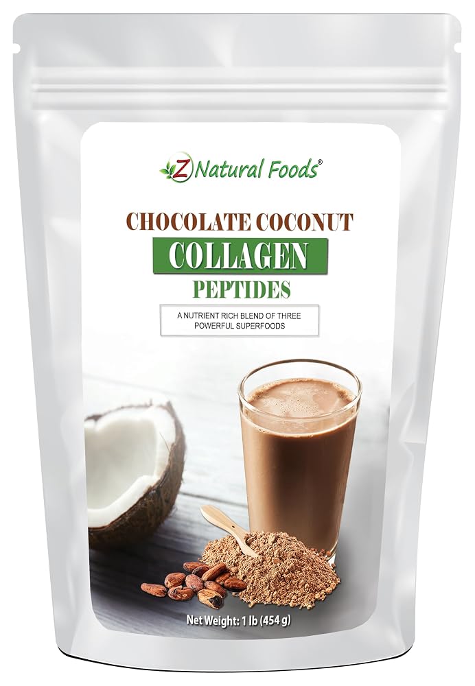 Z Natural Foods Chocolate Coconut Collagen Peptides