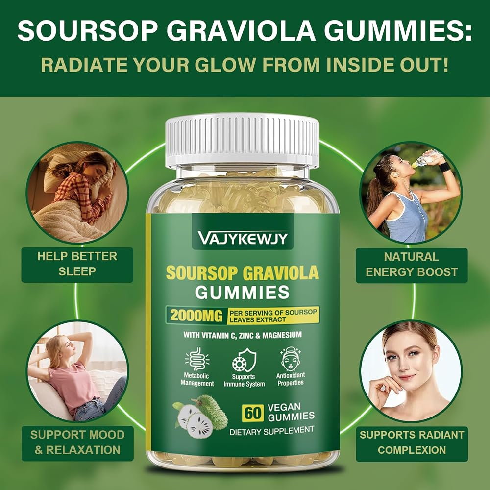 VAJYKEWJY Soursop Graviola Gummies