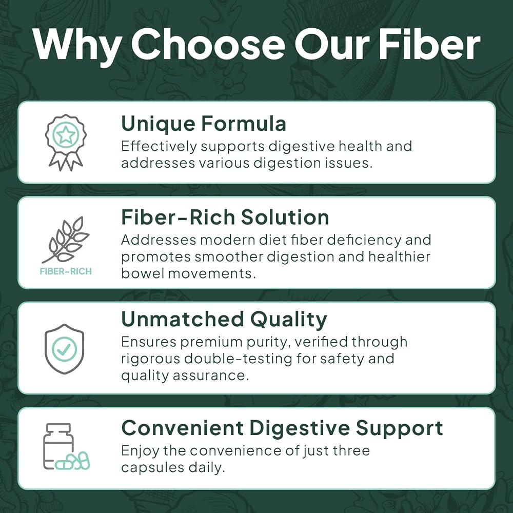 Organics Ocean Better Fiber - Daily Fiber Supplement - Soften Stool