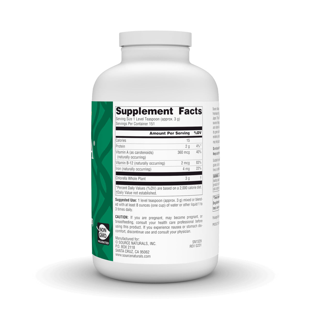 Source Naturals Chlorella from Yaeyama Powder