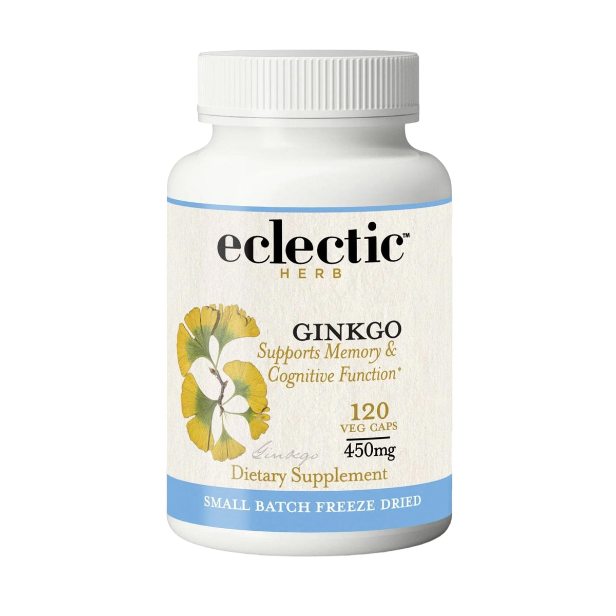 Eclectic Institute Ginkgo Biloba Cognitive Support - 120 Capsules