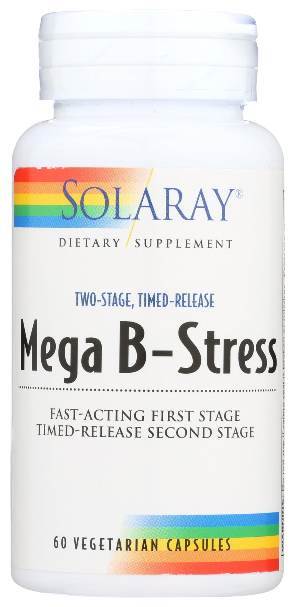 Solaray Mega B Stress Two Stage - 60 Vegetarian Capsules