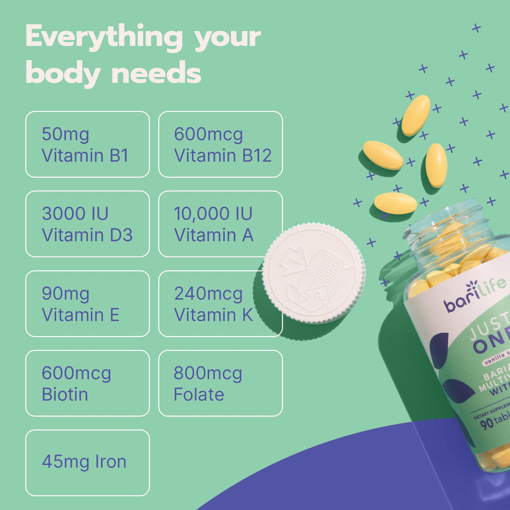 Bari Life Just One - Bariatric Multivitamin with Iron