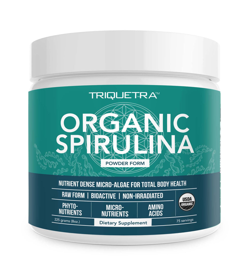 Triquetra Health Organic Spirulina Powder - 75 Servings