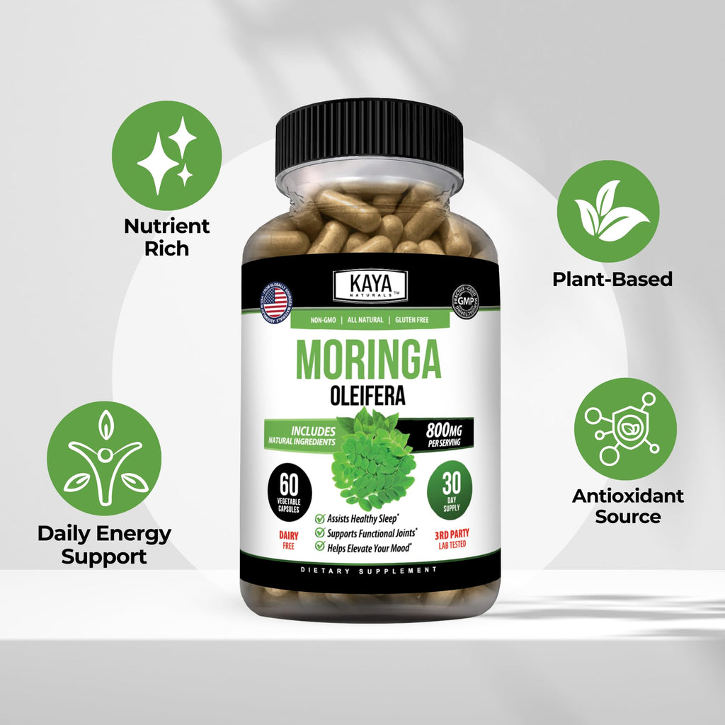 Kaya Naturals Moringa Oleifera Capsules - 60 Count - image 4
