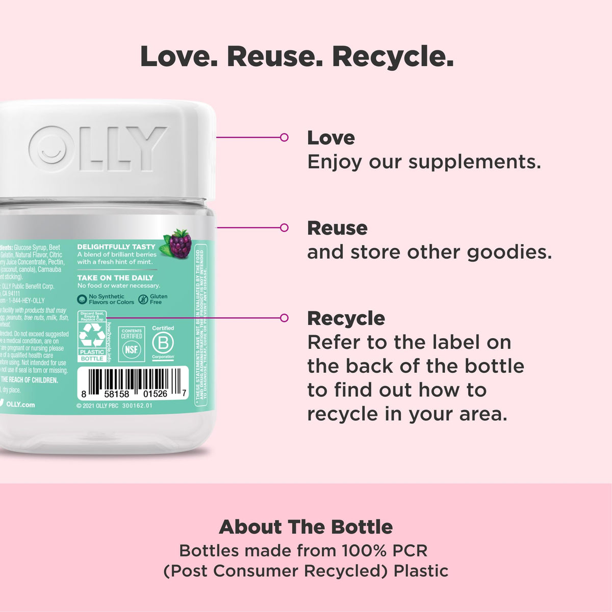 OLLY Flawless Complexion Healthy Skin Support Gummies - 50 Count - image 4