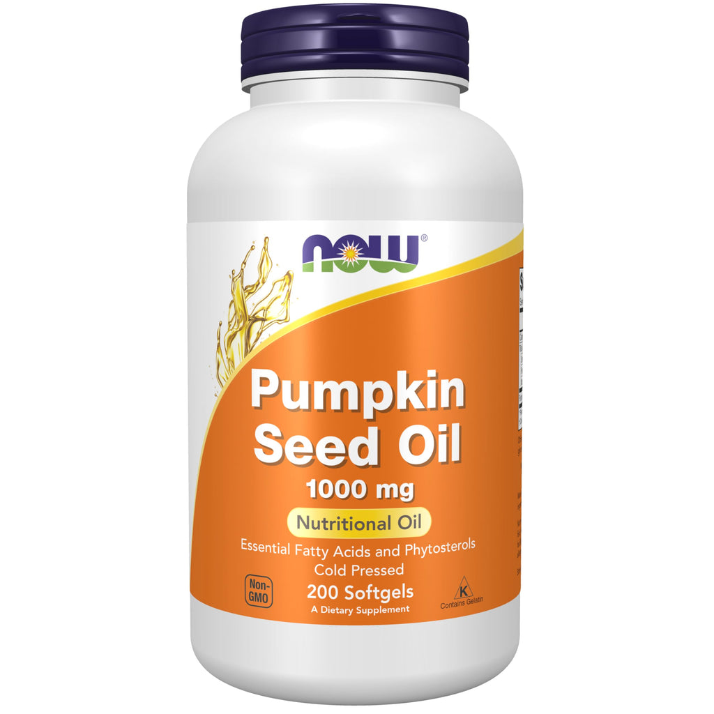 NOW Supplements, Pumpkin Seed Oil 1000 mg, Cold Pressed, 200 Softgels