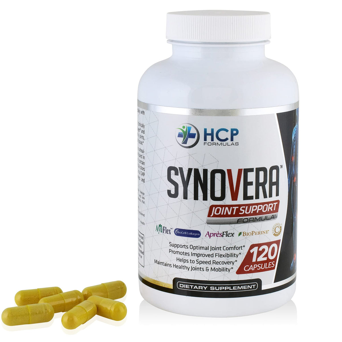 HCP Formulas Synovera Joint Support Complex with Turmeric - 120 Capsules - image 4