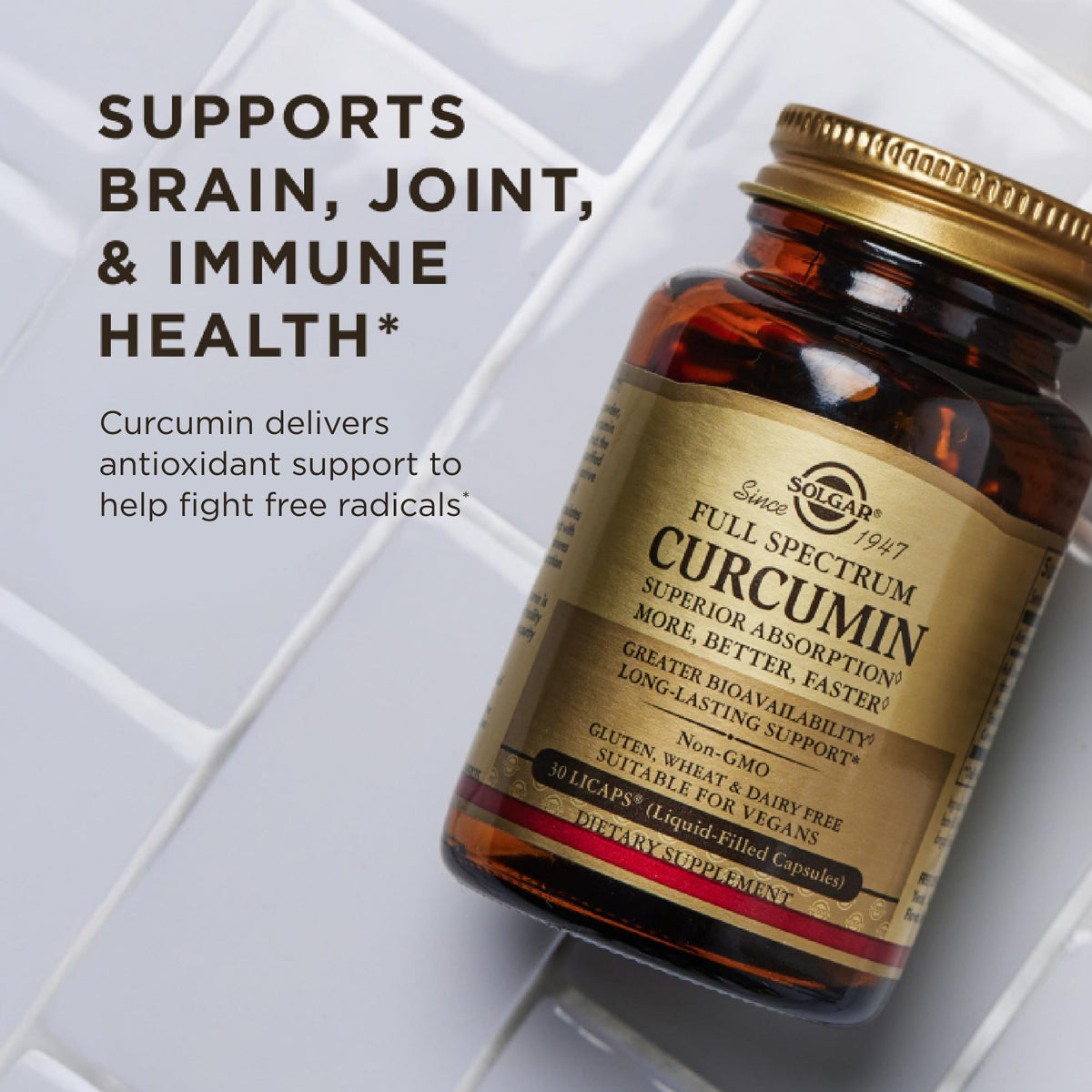 Solgar Full Spectrum Curcumin - 180 Softgels - image 6