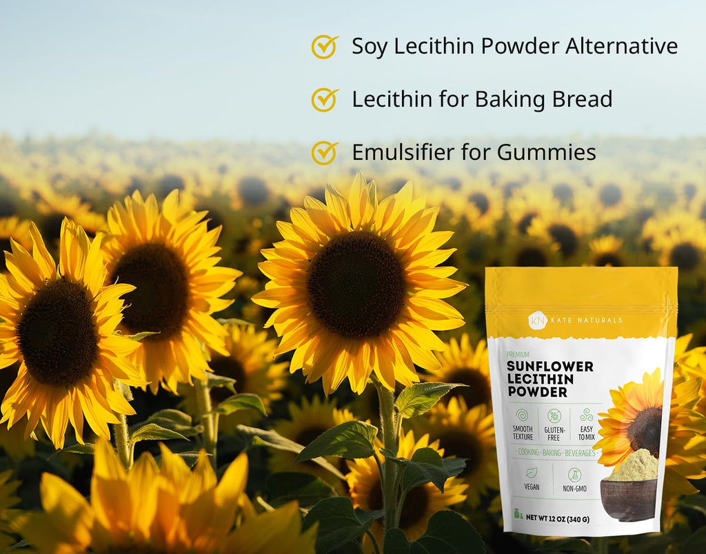 Kate Naturals Sunflower Lecithin Powder for Baking - 12 oz - image 2
