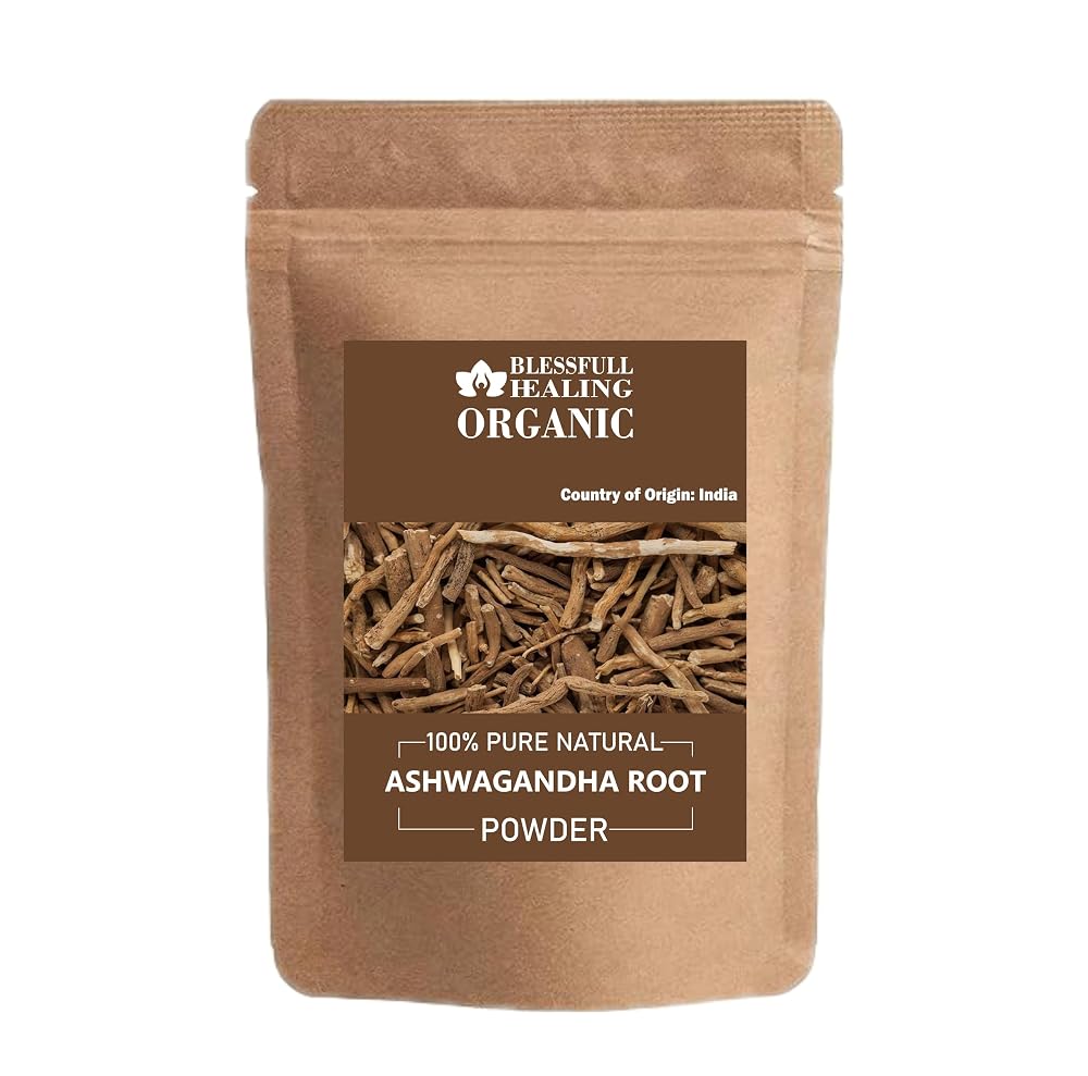 Blessfull Healing Organic Ashwagandha Root Powder 100% Pure Natural