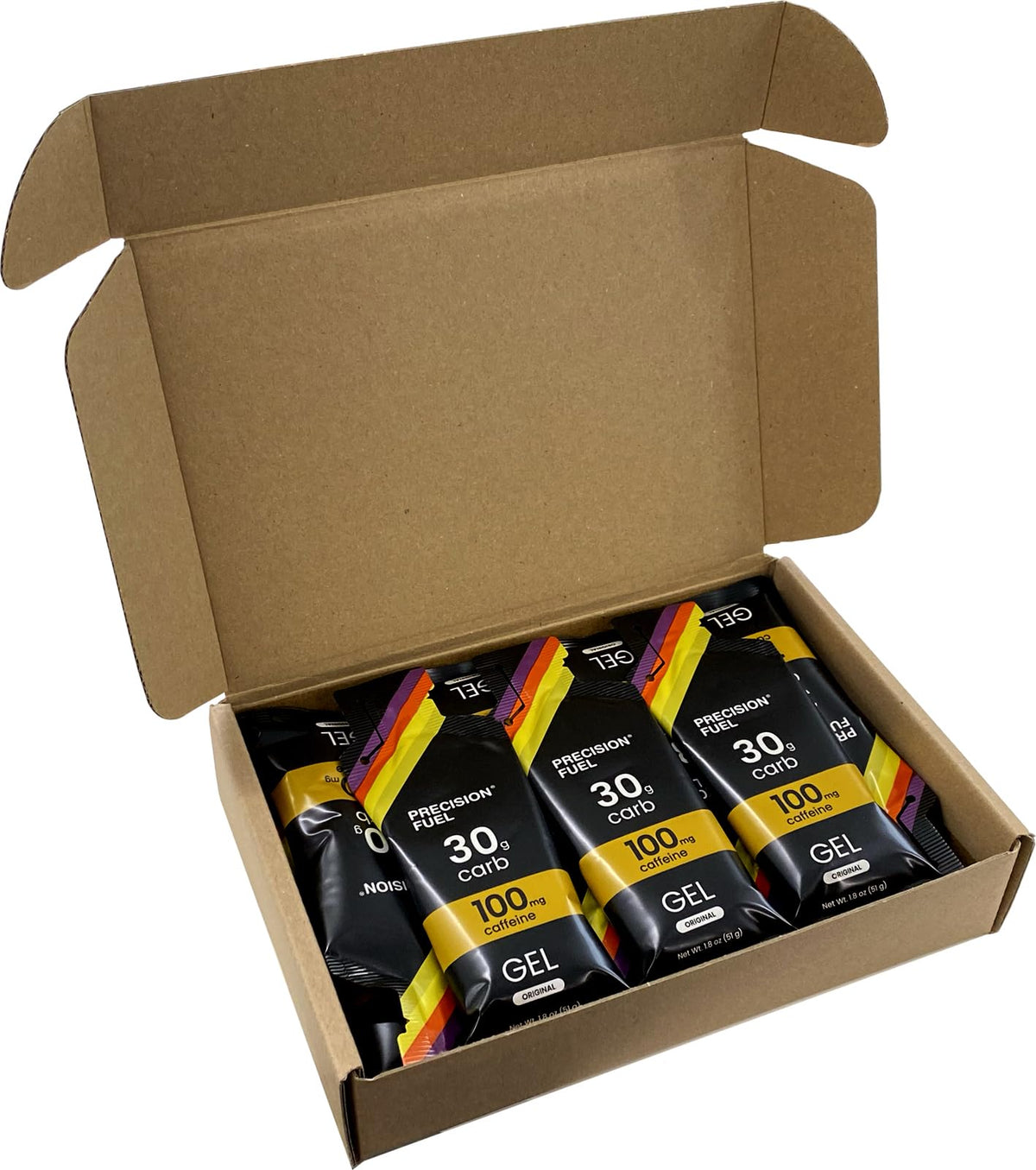Precision Fuel PF30 Caffeine Energy Gel - Mild Flavour Running Gels
