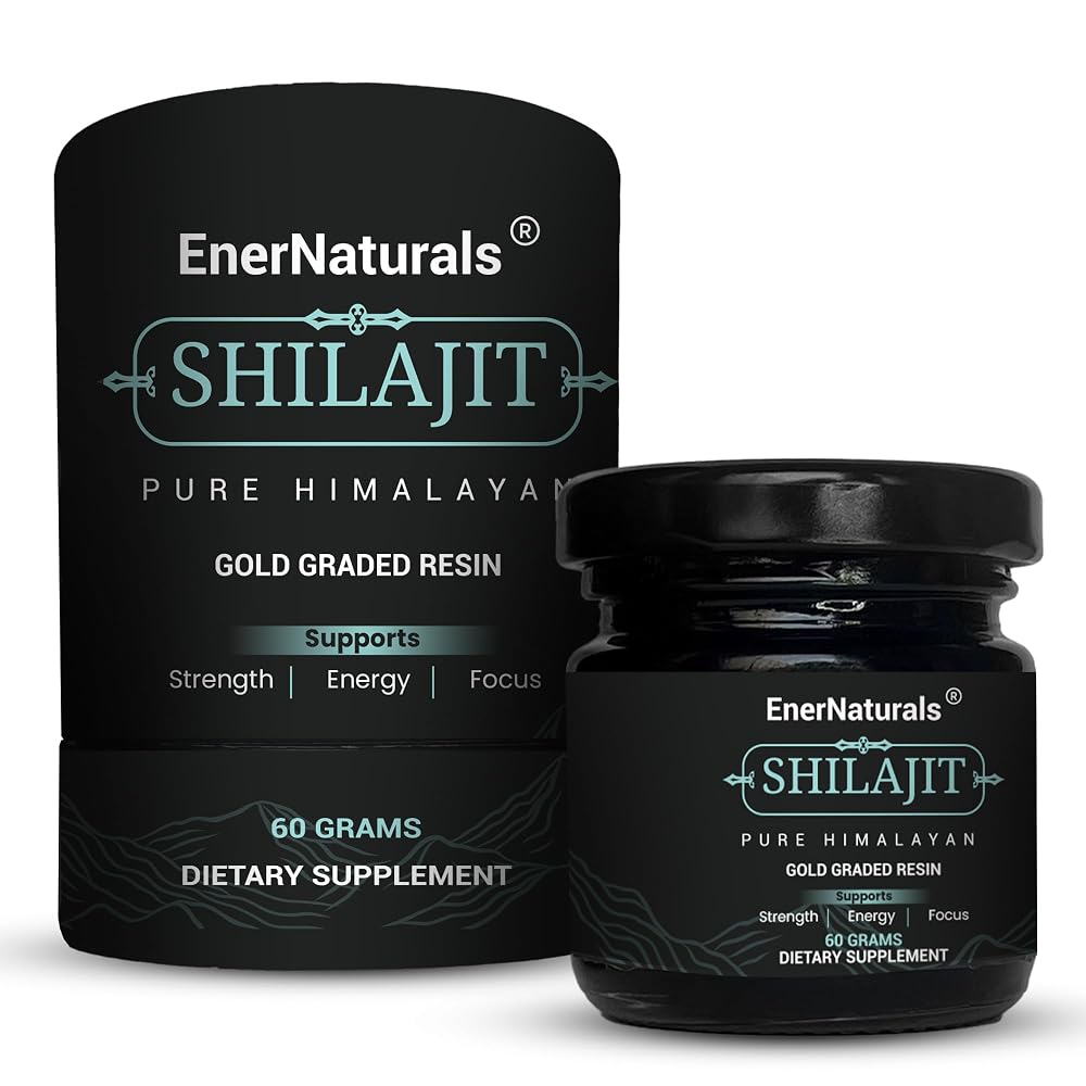 EnerNaturals Pure Himalayan Shilajit Resin for Energy & Stamina - 60g