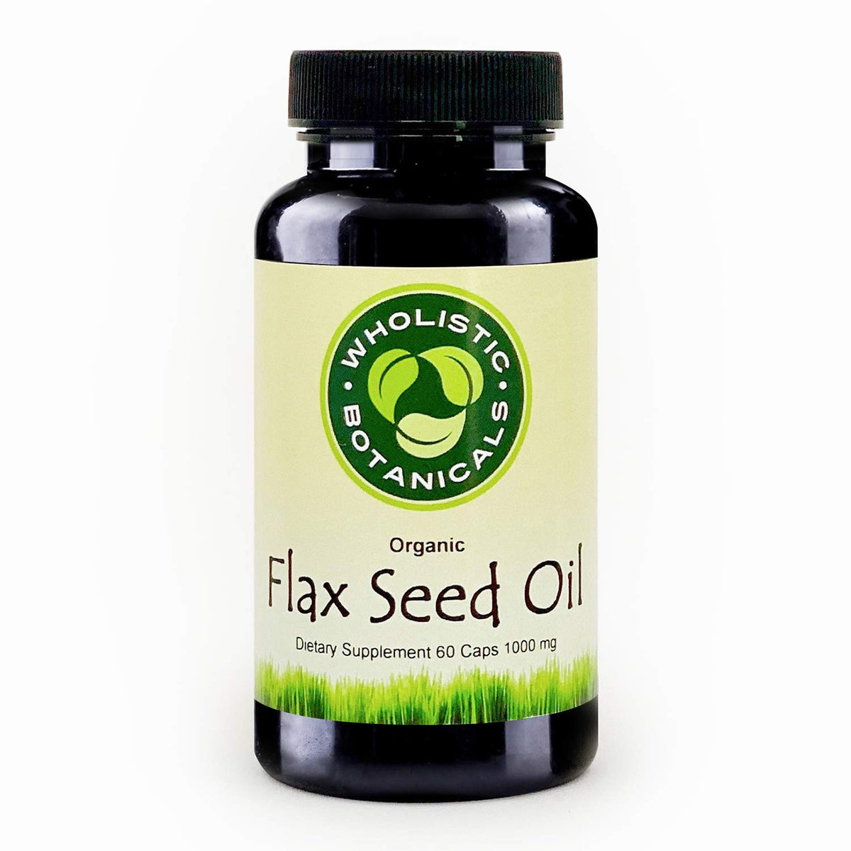 Wholistic Botanicals Flax Seed Oil Omega 3 6 9 Capsules - 60 Count
