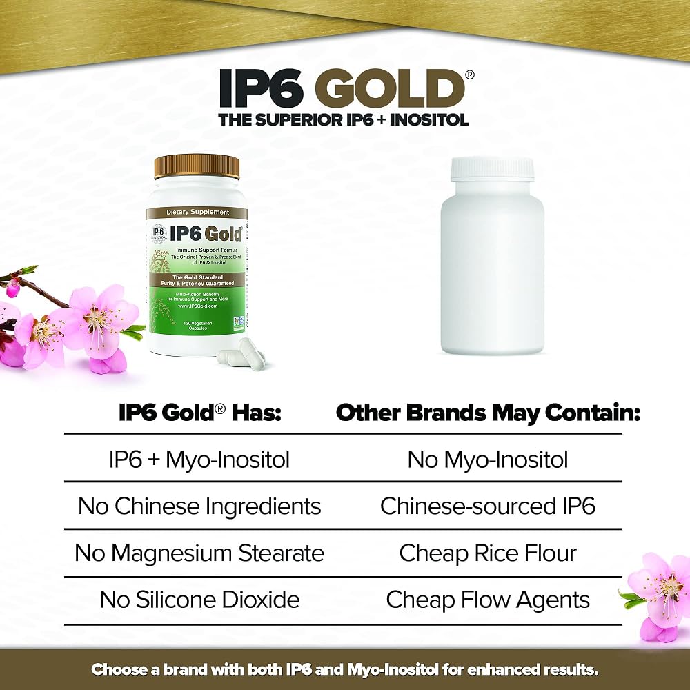 IP6 Gold Inositol Immune Support Formula - 120 Vegetarian Capsules - image 4