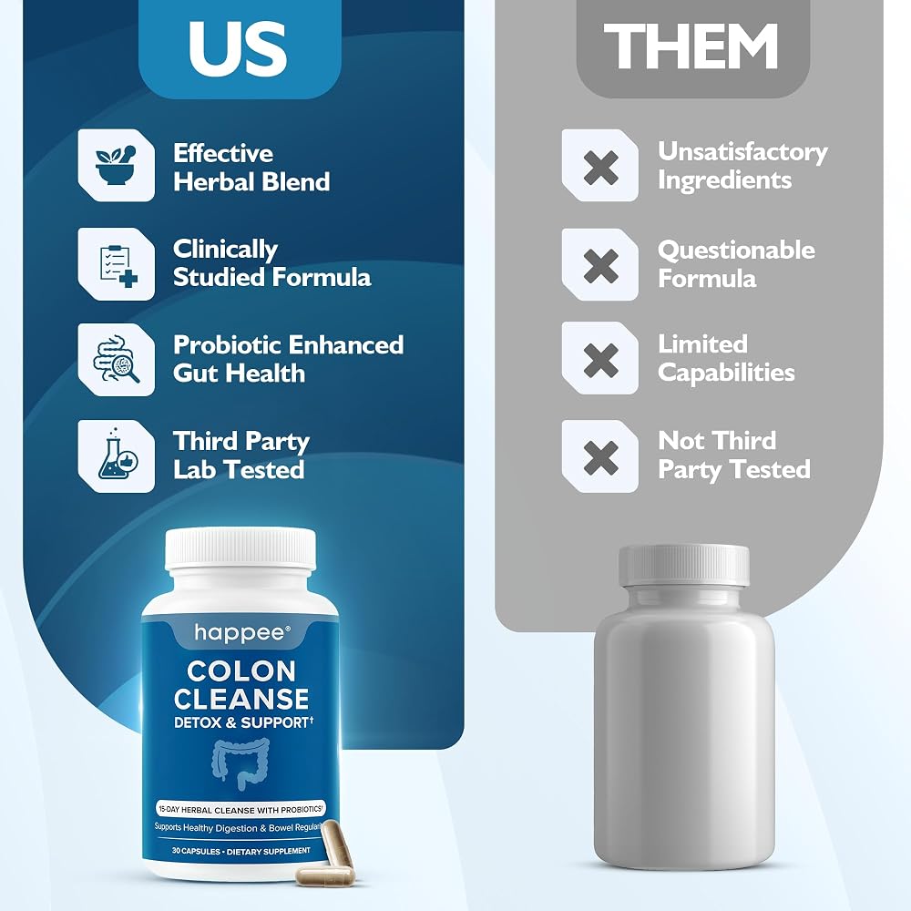 Happee Colon Cleanser & Detox for Weight Loss Support, 15 Day Cleanse - image 6