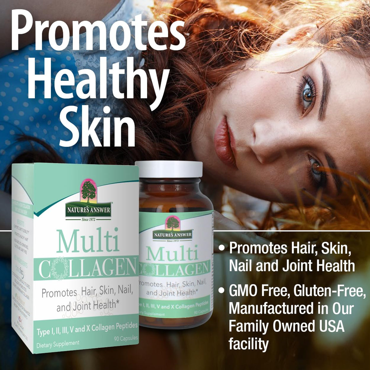 Nature's Answer Multi Collagen Capsules Types I, II, III, V & X - 1 Count - image 4