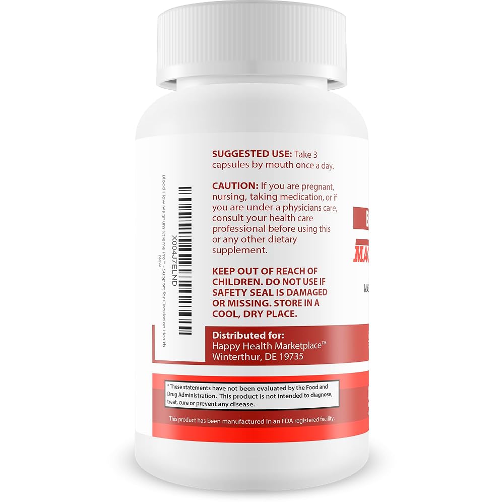 Happy Health Marketplace Blood Flow Magnum Xtreme Pro - 90 Capsules - image 3