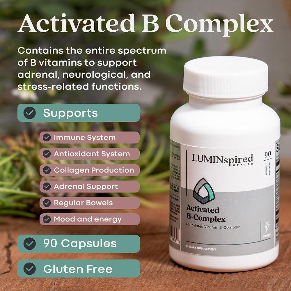LUMINSPIRED HEALTH Vitamin B Complex with Vitamin C & Biotin - 90 Capsules - image 4
