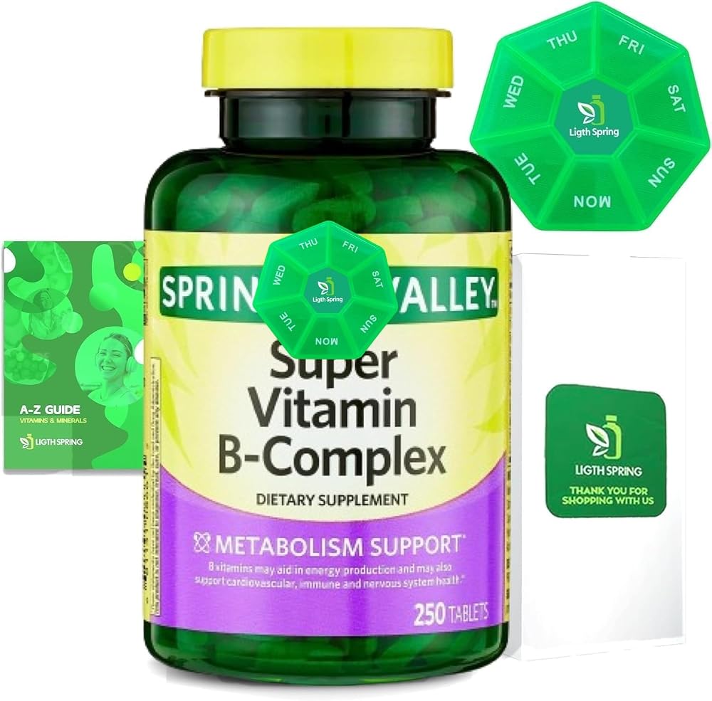LightSpring Super Vitamin B-Complex Tablets - 250 Count