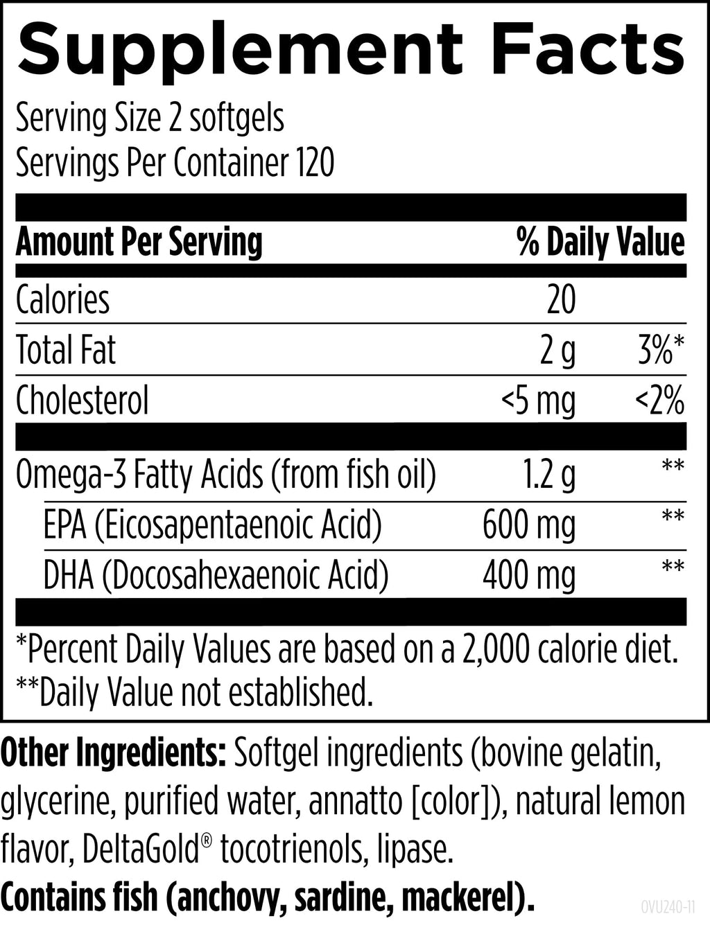 Designs for Health OmegAvail Ultra TG Fish Oil - 240 Softgels - image 4