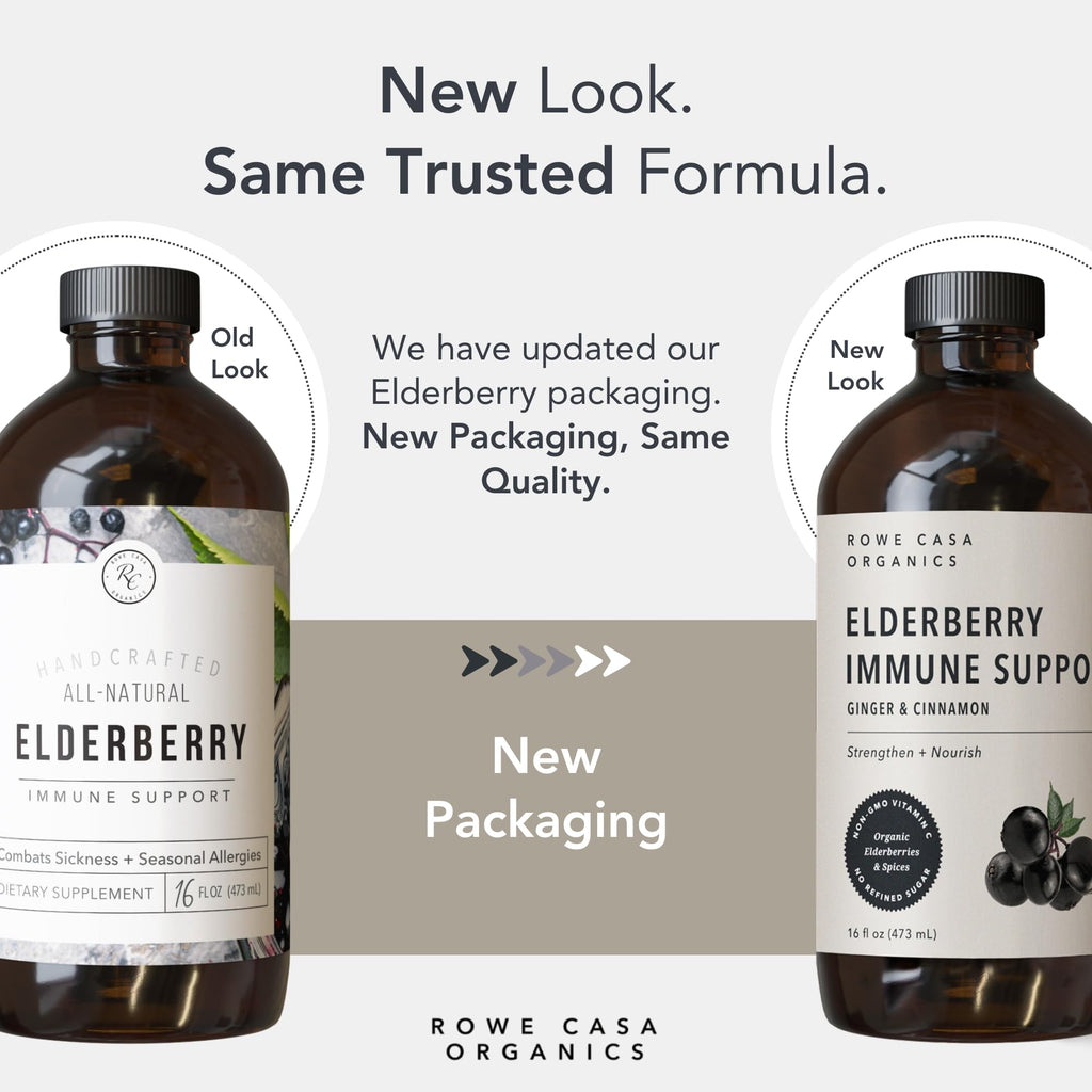 Rowe Casa Organics Elderberry Syrup with Vitamin C & Zinc - 16 Fl Oz - image 3