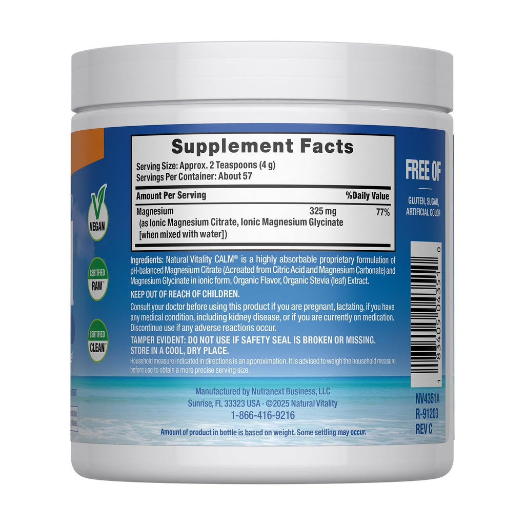 Natural Vitality Calm Magnesium Powder - 8 oz - image 2