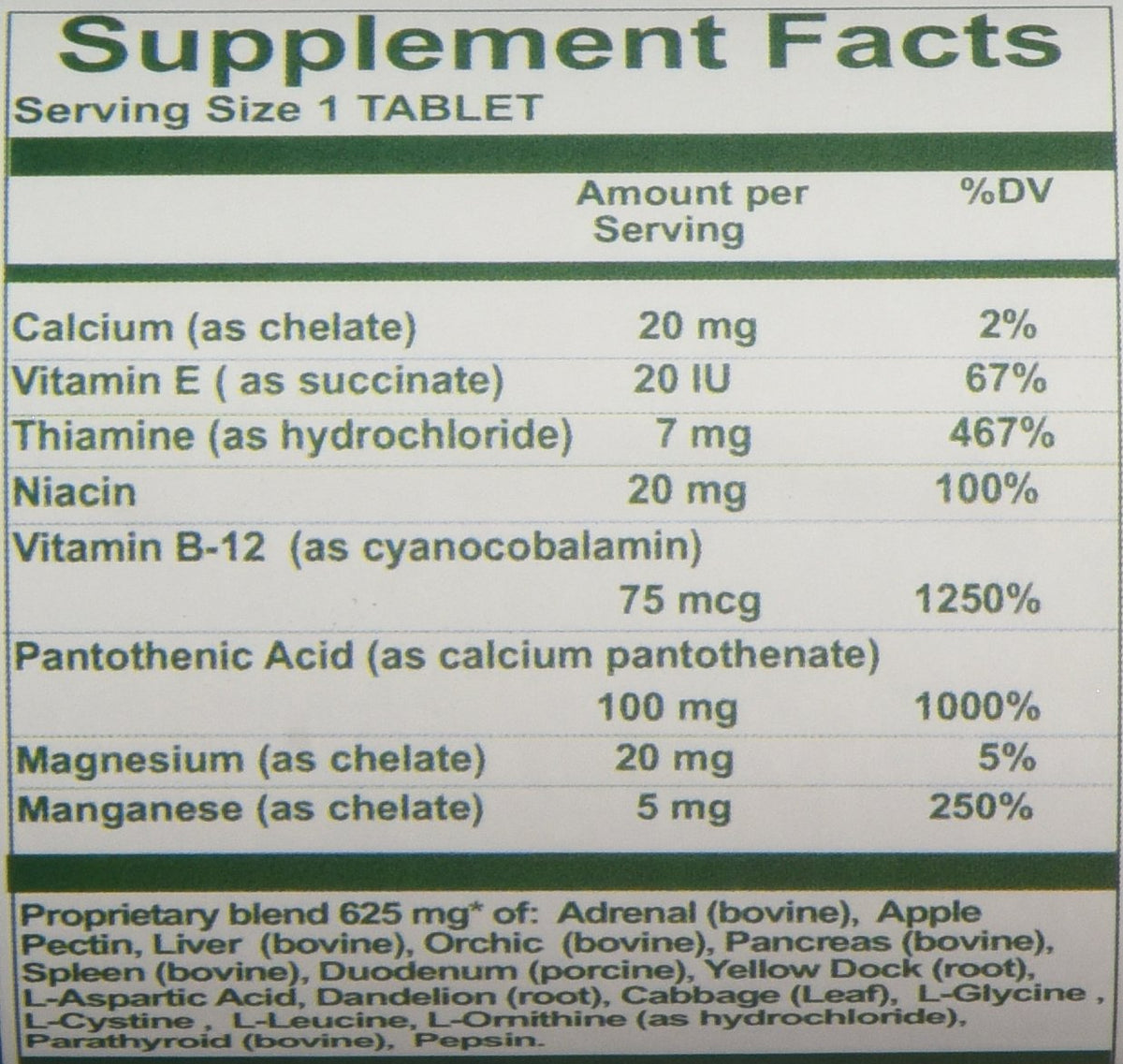 Nutri-West Core Level Adrenal - 120 Tablets - image 2