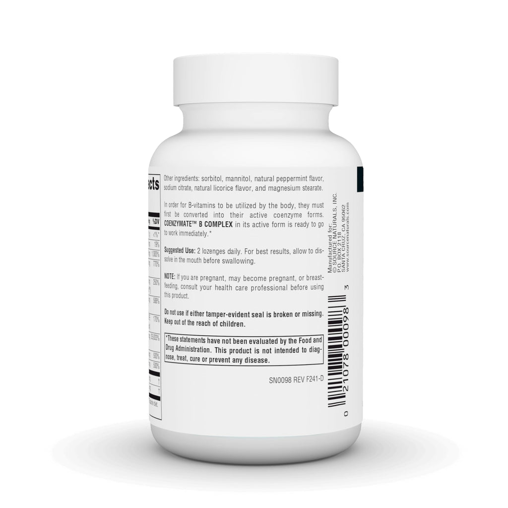 Source Naturals Coenzymate B Complex - Peppermint Flavor That Melts