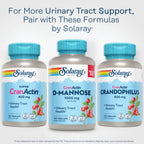SOLARAY D-Mannose with CranActin Cranberry Supplement - 150 Capsules - image 6