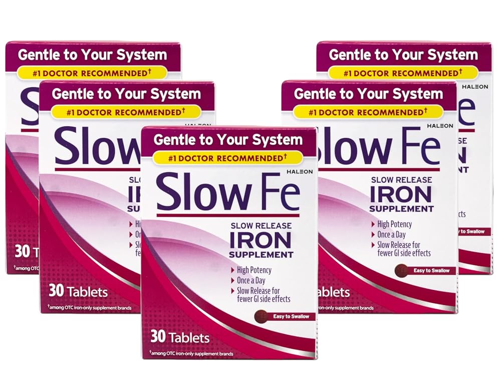 Slow Fe Iron Supplement Slow Release High Potency - 150 Tablets