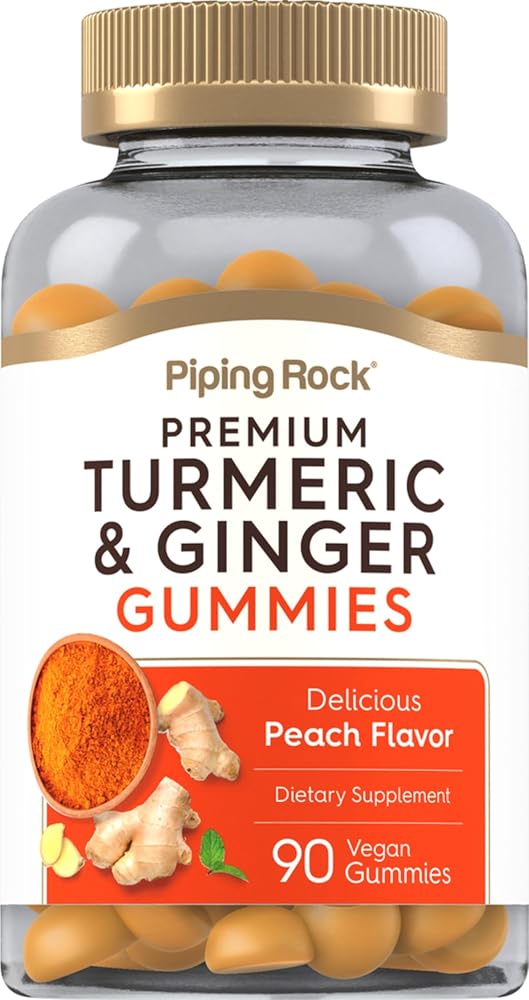 Piping Rock Turmeric and Ginger Gummies - 90 Count